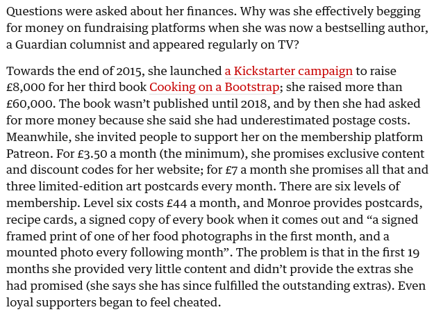 An extract from Jack Monroe's interview with Simon Hattenstone on 7th January 2023 in The Guardian An extract from Jack Monroe's interview with Simon Hattenstone on 7th January 2023 in The Guardian