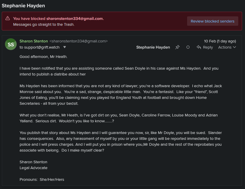 The first unsolicited email